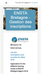 Mobile Screenshot of inscriptions.ensta-bretagne.fr